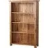 Originals Rustic Oak Wide Bookcase - Dark Lacquered