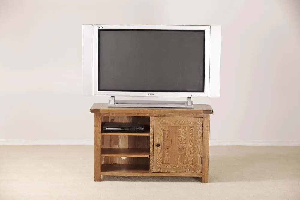 Originals Rustic TV Unit - Dark Lacquered, Oak
