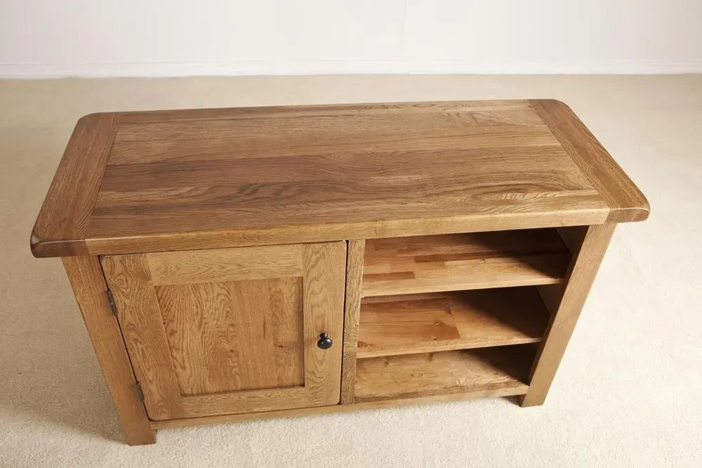 Originals Rustic TV Unit - Dark Lacquered, Oak