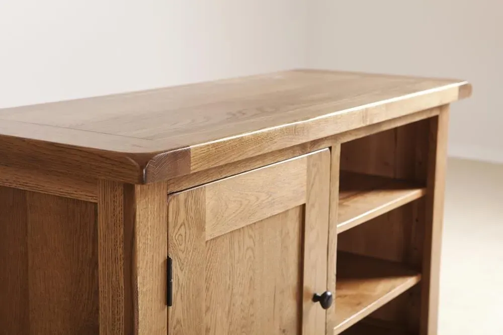 Originals Rustic TV Unit - Dark Lacquered, Oak