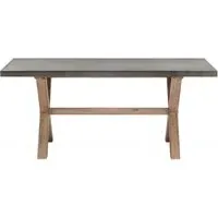 Pimlico 6-Seater Dining Table with X Legs - Grey, Acacia