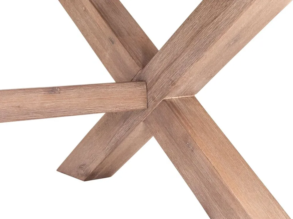 Pimlico Coffee Table with X Legs - Grey, Acacia