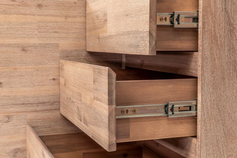 Pimlico Large Sideboard - Grey, Acacia