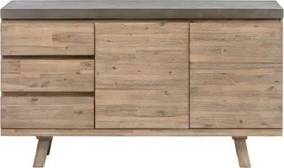 Pimlico Large Sideboard - Grey, Acacia