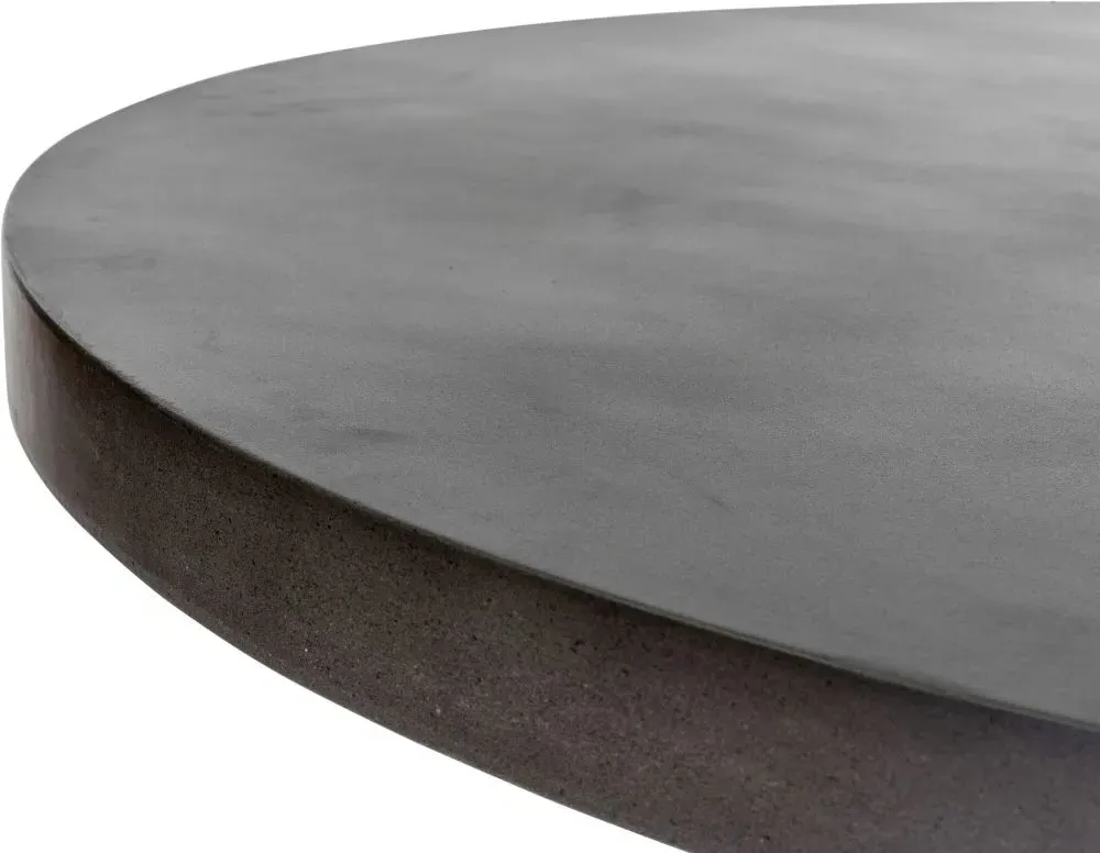 Pimlico Round Dining Table with X Legs - Grey, Acacia