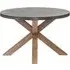 Pimlico Round Dining Table with X Legs - Grey, Acacia