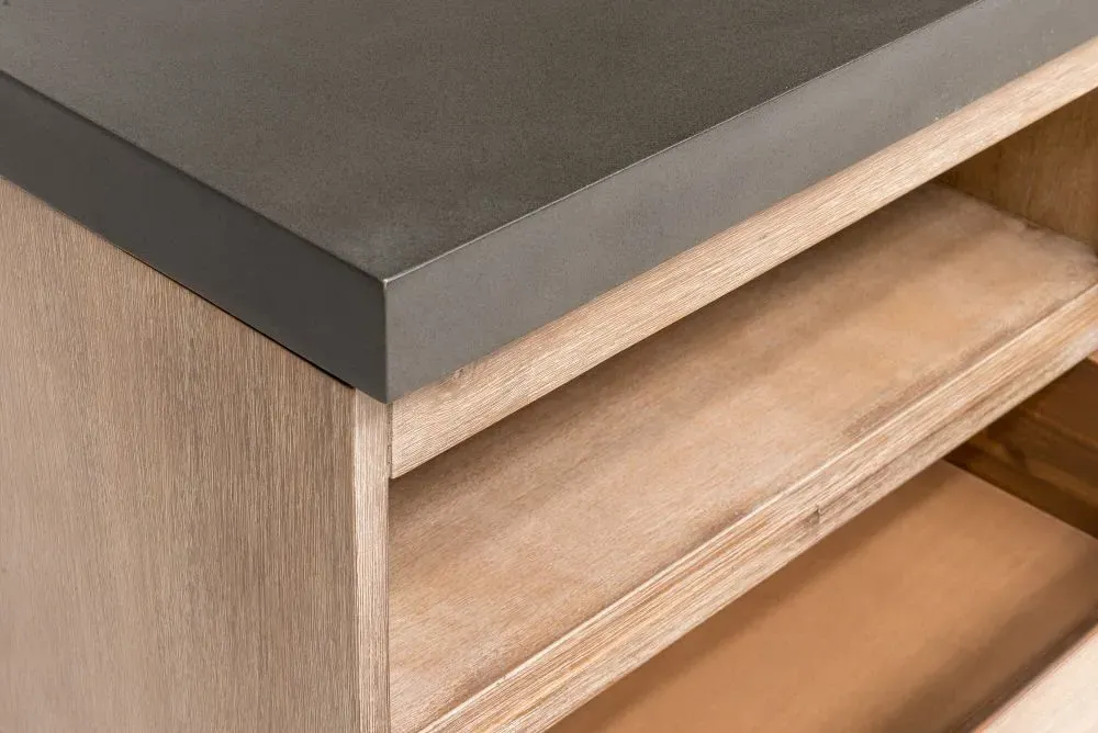 Pimlico Small TV Cabinet with X Legs - Grey, Acacia