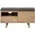 Pimlico Small TV Cabinet with X Legs - Grey, Acacia