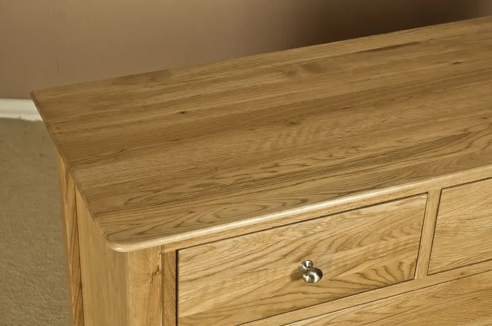 Shaker Oak 3+4 Drawer Chest - Oak