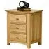 Shaker Oak Bedside Cabinet - Natural Lacquered