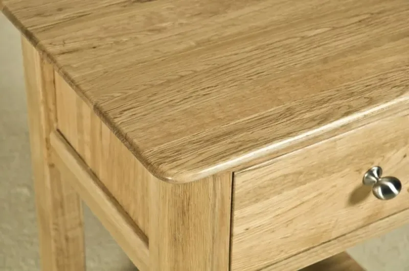 Shaker Oak Bedside Table - Natural Lacquered