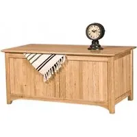 Shaker Oak Blanket Box - Natural Lacquered