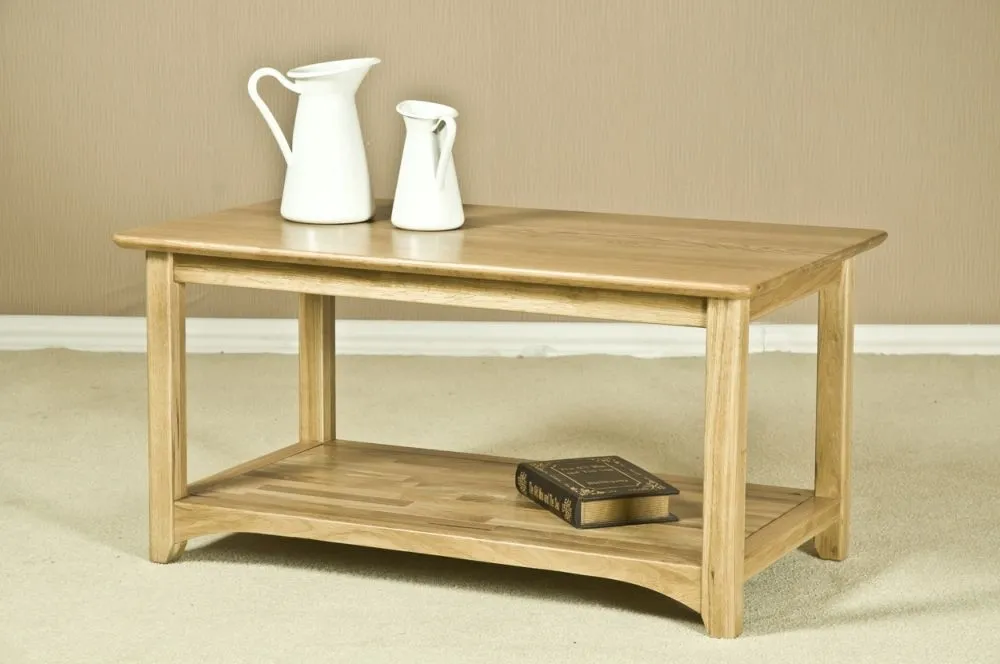 Shaker Oak Coffee Table - Natural Lacquered