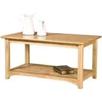 Shaker Oak Coffee Table - Natural Lacquered