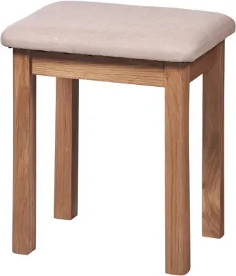 Shaker Oak Dressing Stool - Natural Lacquered image