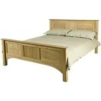 Shaker Oak High Foot End Bed - Natural Lacquered