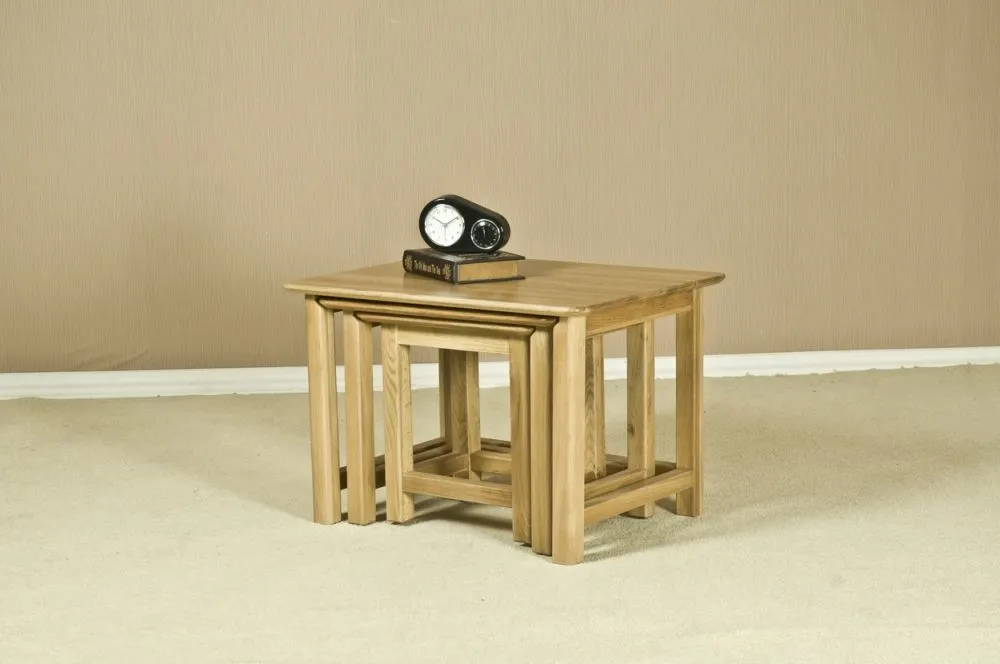 Shaker Oak Nest of Tables - Natural Lacquered