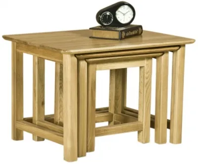 Shaker Oak Nest of Tables - Natural Lacquered