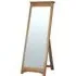 Shaker Oak Rectangular Cheval Mirror - Natural Lacquered