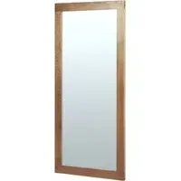 Shaker Oak Rectangular Wall Mirror - Natural Lacquered