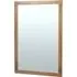 Shaker Oak Rectangular Wall Mirror - Natural Lacquered