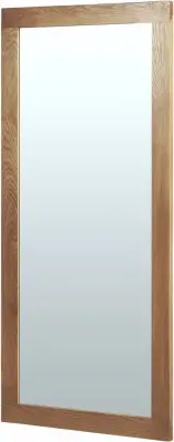 Shaker Oak Rectangular Wall Mirror - Natural Lacquered image