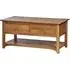 Shaker Oak Storage Coffee Table - Natural Lacquered