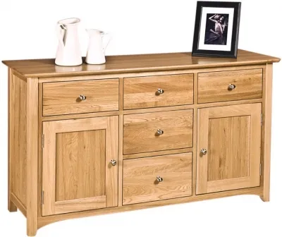 Shaker Oak Wide Sideboard - Natural Lacquered image