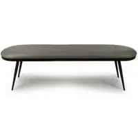 Ace Dining Bench - Grey, Fabric