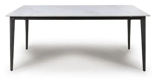 Amalfi 4-Seater Dining Table - White, Ceramic
