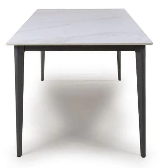 Amalfi 4-Seater Dining Table - White, Ceramic