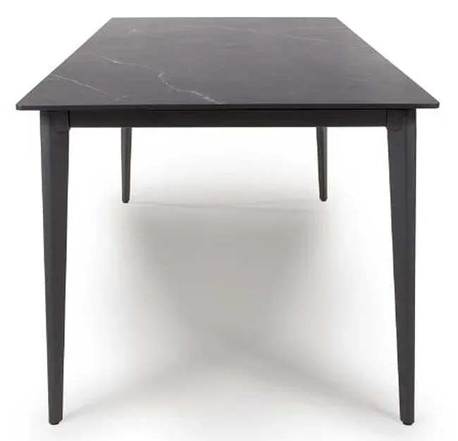 Amalfi 6-Seater Dining Table - Black, Ceramic