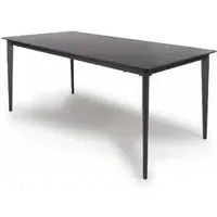 Amalfi 6-Seater Dining Table - Black, Ceramic