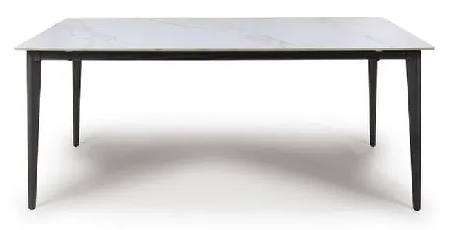 Amalfi 6-Seater Dining Table - White, Ceramic