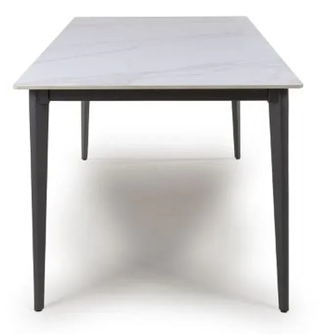 Amalfi 6-Seater Dining Table - White, Ceramic