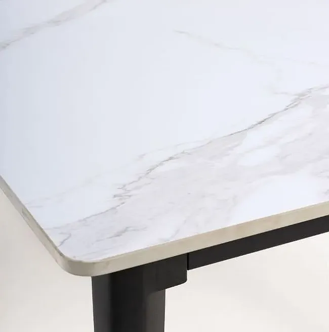 Amalfi 6-Seater Dining Table - White, Ceramic