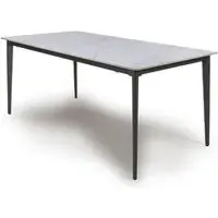 Amalfi 6-Seater Dining Table - White, Ceramic