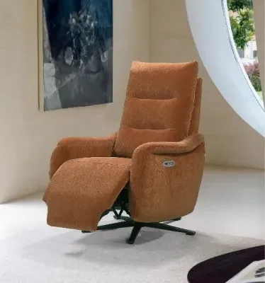 Apollo Swivel Power Recliner Chair - Orange