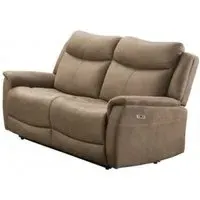 Arizona 2-Seater Electric Recliner Sofa - Caramel, Fabric