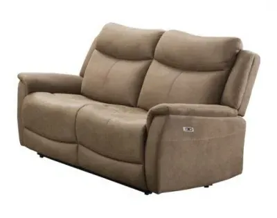 Arizona 2-Seater Electric Recliner Sofa - Caramel, Fabric
