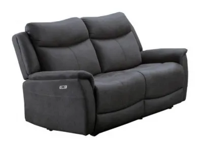 Arizona 2-Seater Electric Recliner Sofa - Grey, Fabric