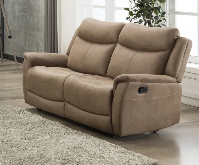 Arizona 2-Seater Recliner Sofa - Caramel, Fabric