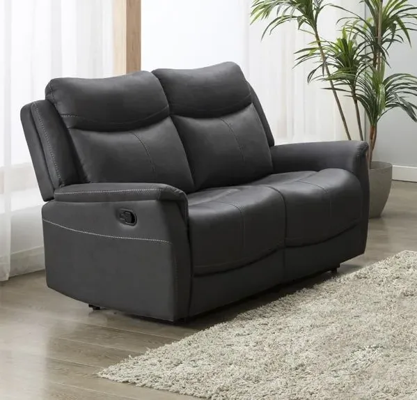 Arizona 2-Seater Recliner Sofa - Grey, Fabric