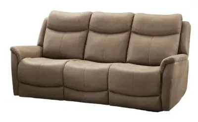 Arizona 3-Seater Recliner Sofa - Caramel, Fabric image