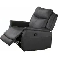 Arizona Recliner Armchair - Grey, Fabric