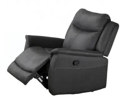 Arizona Recliner Armchair - Grey, Fabric