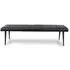 Austin Dining Bench - Black, Buffalo Leather