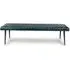 Austin Dining Bench - Blue, Buffalo Leather