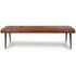 Austin Dining Bench - Tan, Buffalo Leather