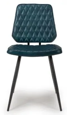 Austin Dining Chair Set of 2 - Blue, Buffalo Leather image